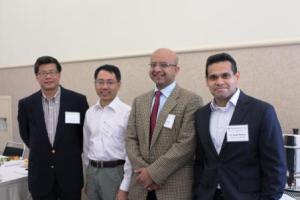 RheoSense and Speakers. Left to right: Vitus Lau, Dr. Li Song (Oligasis), Dr. Jai Pathak (MedImmune), and Dr. Rajib Ahmed
